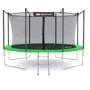 Батут Hop-Sport 12ft green зелений з внутрішньою сіткою 366 см фото 2