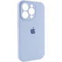 Чехол для iPhone Mobile Case Silicone Case Full Camera Protective Lilac Blue for iPhone 15 Pro Max: Цвет голубой