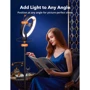 TaoTronics 12'' Selfie Ring Light with 78'' Tripod Stand, Dimmable LED Light Outer 24W 6500K фото 4