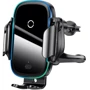 Держатель Baseus Car Holder Wireless Charger Light Electric 15W Black (WXHW03-01)