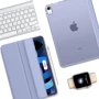 Аксесуар для iPad BeCover Case Book Tri Fold Hard Purple for iPad Air (2020-2025) (711417): Матеріал штучна шкіра