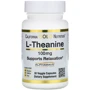California Gold Nutrition L-Theanine, AlphaWave, Supports Relaxation, Calm Focus, 100 mg, 30 Veggie Capsules