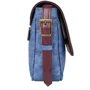 Жіноча сумка почтальонка Laskara синя (LK10189-cherry-denim): Застібка Блискавка