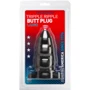 Анальная пробка Tripple Ripple Butt Plug Large, 11.6x6 см, черный