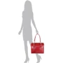 Женская сумка тоут Laskara красная (LK10201-red): Тип ручки Со съемным ремнем, С двумя ручками, Плечевой ремень
