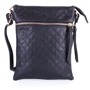 Жіноча сумка через плече Jessica чорна (KWPZ8012-black): Фактура Стьобана, матова