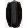 Женская сумка кросс боди Michael Kors Jet Set черная (32S3GJ6C1L001): Тип ручки С широким ремнем, Короткая ручка, Плечевой ремень, На цепочке