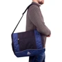 Чоловіча сумка почтальонка Onepolar синя (W308-blue): Фактура Ткана, матова