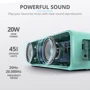 Акустика Trust Zowy Max Bluetooth Speaker Mint (23827): Подключение Bluetooth 5.0 / AUX