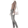 Женская сумка через плечо Guess Uptown Chic Mini Xbody Flap бежевая (HWVG7301780-STS): Фактура Матовая, Зернистая
