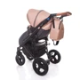 Универсальная коляска 2-в-1 Broco Capri textile beige: Материал колес резина (надувные)