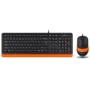 Комплект проводной A4Tech Fstyler F1010 Black/Orange