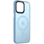 Чехол для iPhone Mobile Case TPU+PC Metal Buttons with MagSafe Colorful Light Blue for iPhone 14