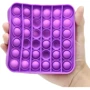 Игрушка-антистресс Pop-It Sibelly Mono Квадрат Фиолетовый