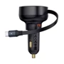 Зарядное устройство Baseus Car Charger USB Enjoyment Pro with Cable 60W Black (C00057800111-00)