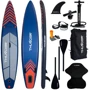Надувна дошка SUP THUNDER Steel 365 см з веслом Red (SUP-STEEL-RED) фото 1