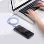 Кабель Baseus Cable USB-C to USB-C Crystal Shine 100W 1.2m Purple (CAJY000605) фото 7