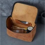 Косметичка INCARNE Timeless Коньяк M 22x13.5x10 см фото 7