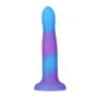 Светящийся в темноте фаллоимитатор ADDICTION - Rave - 8" Glow in the Dark Dildo - Blue Purple