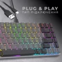 Клавиатура GamePro MK141R Red Switch Low Profile Dark Gray RGB фото 11