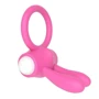 Эрекционное виброкольцо LoveToy Power Clit Cockring, Pink
