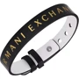 Чоловічий браслет Armani Exchange двосторонній білий/чорний (AXG0107040) фото 2