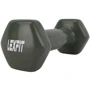 Гантель LEXFIT сталева з вініловим покриттям 1кг чорна (LKDB-505-1)