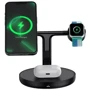 Зарядное устройство Baseus Wireless Charger Bracket MagSafe 20W Black (WXTE000101) for iPhone 16 I 15 I 14 I 13 I 12 series and Apple Watch