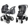 Универсальная коляска 2 в 1 Baby Design BUENO 217 GRAPHITE (без вышивки) фото 15