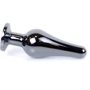 Анальная пробка с кристаллом BOSS of TOYS - Jewellery Dark Silver BUTT PLUG Rose, BS6400054