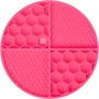 Килимок Waudog Silicone для злизування та повільного годування 211х211х30 мм Рожевий (23507)