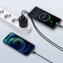 Зарядное устройство Baseus Wall Charger USB+USB-C 20W Black (CCXJ-B01): Количество USB-портов 2