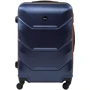 Чемодан Rogal S темно-синий (RGL720S-dark-blue-orange)