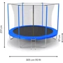 Батут Jumi Motion Sport Line 10ft (305см) із внутрішньою сіткою синій (5900410710252): Виробник Jumi