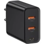 Зарядное устройство Baseus Wall Charger PPS Three Output Quick Charger (C+U+U) 60W EU Black (CCFS-G01)