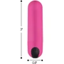 Вибропуля BANG! Vibrating Bullet Pink
