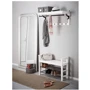 Лавка з полицями для взуття ІКЕА Hemnes 85х32х65 см Білий (00243800): Конструкція Разборная