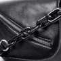 Женская сумка почтальонка Valiria Fashion черная (ODAB-9575-black): Фактура Зернистая, Матовая
