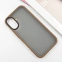 Чохол для iPhone Mobile Case TPU+PC Metal Buttons Gold для iPhone 16: Матеріали поликарбонат и полиуретан