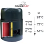Термос PowerPlay Пищевой 9003 500 ml Grey (PP_9003_500ml_Grey): Материал колбы нержавеющая сталь