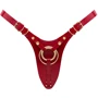 Трусики для страпону Strap-On-Me Leatherette Harness Fabulous - One Size - Red Glossy