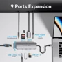 Адаптер Vention Adapter USB-C to RJ45+2xUSB3.0+SD/TF+USB-C+HDMI+3.5mm+PD 100W (TQMHB): Інтерфейс підключення USB-C