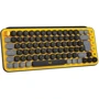 Клавіатура Logitech POP Keys Wireless Mechanical Keyboard UA Blast Yellow (920-010735): Підключення бездротове