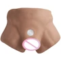 Полуторс с фаллоимитатором на присоске SilexD Apollo S Male Torso Caramel