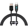 Кабель Baseus USB Cable to USB-C Display Fast Charging Data 66W 1m Black (CASX020001)