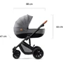 Універсальна коляска 2 в 1 Kinderkraft Prime Gray + MommyBag (KKWPRIMGRMB200) фото 10