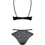 Сексуальный комплект Obsessive Bagirela 2-pcs set black L/XL