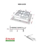 Варочная поверхность газовая Perfelli HGM 61420 WH: Рабочая поверхность эмаль