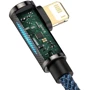 Кабель Baseus USB Cable to Lightning Legend Elbow 2.4A 2m Blue (CACS000103) фото 8