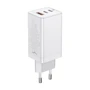 Зарядное устройство Baseus Wall Charger GaN3 Pro 2xUSB-C+USB 65W with USB-C Cable White (CCGP050102)